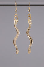 Load image into Gallery viewer, Small Boa Earrings - Champagne
