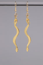 Load image into Gallery viewer, Small Boa Earrings - Gold
