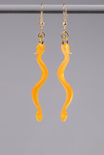 Load image into Gallery viewer, Small Boa Earrings - Neon Orange
