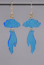 Load image into Gallery viewer, Small Hand Cloud Earrings - Blue
