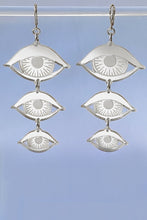 Load image into Gallery viewer, Large Eyes Earrings - Silver Mirror
