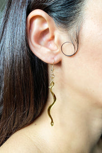 Small Boa Earrings - Gold