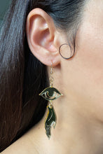 Load image into Gallery viewer, Small Hand Eye Earrings - Champagne
