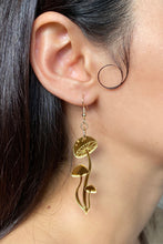 Load image into Gallery viewer, Small Shroom Earrings - Gold
