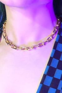 Gauge Link Choker Necklace