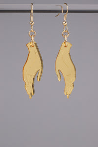 Small Hand Earrings - Gold
