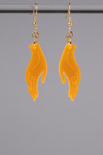Load image into Gallery viewer, Small Hand Earrings - Neon Orange
