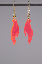 Load image into Gallery viewer, Small Hand Earrings - Neon Pink
