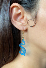 Load image into Gallery viewer, Small Serpentine Earrings - Blue
