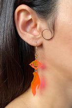 Load image into Gallery viewer, Small Hand Eye Earrings - Neon Pink
