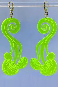 PsiiLo Earrings - Neon Green
