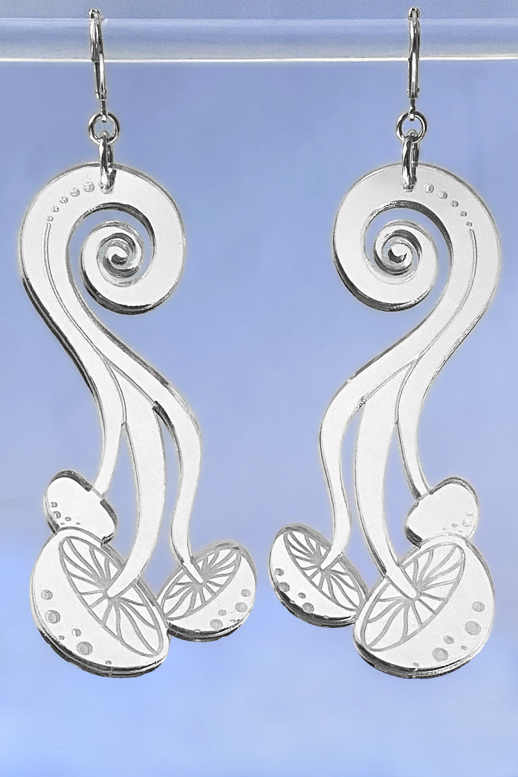 PsiiLo Earrings - Silver Mirror
