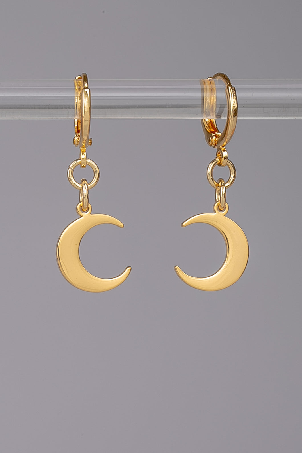 Crescent Moon Huggie Earrings