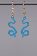Load image into Gallery viewer, Small Serpentine Earrings - Blue

