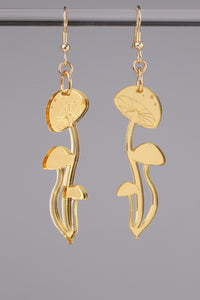 Small Shroom Earrings - Gold