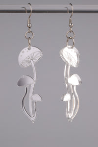 Small Shroom Earrings - Silver